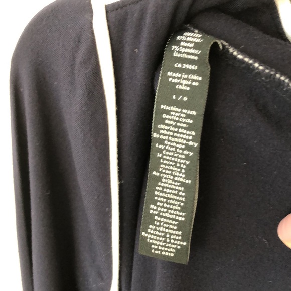 TAHARI  Tops, TAHARI Elements,LADIES 3/4 sleeve Top , dark blue , size L - Picture 3 of 7